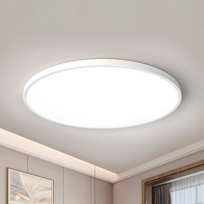 Minimalist Round LED Flush Mount Ceiling Light Slim Disc Detail