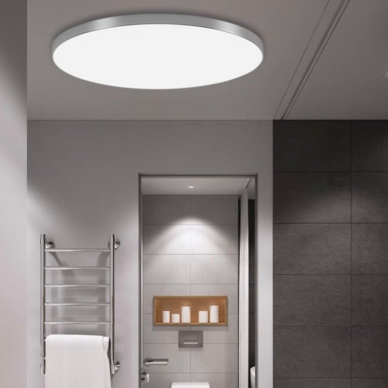 Minimalist Round LED Flush Mount Ceiling Light Slim Disc Side