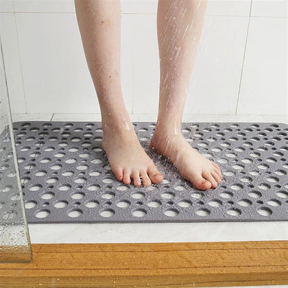 Minimalist Suction Shower Mat Bubble Hole Safety Floor Angle