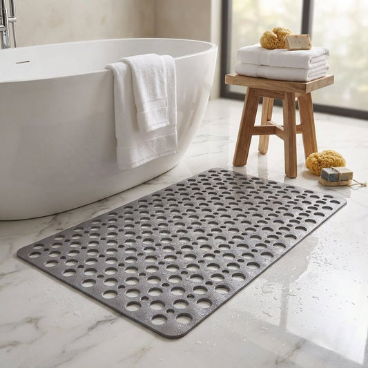 Minimalist Suction Shower Mat Bubble Hole Safety Floor Hero