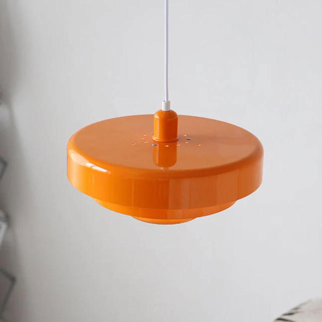 Modern Architectural Layered Pendant Light Concentric Rings Lifestyle
