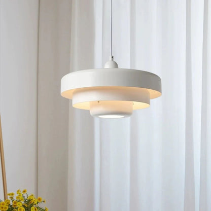 Modern Architectural Layered Pendant Light Concentric Rings View 14