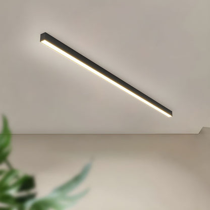 Modern Linear LED Pendant Flush Mount Light Slim Bar Close Up