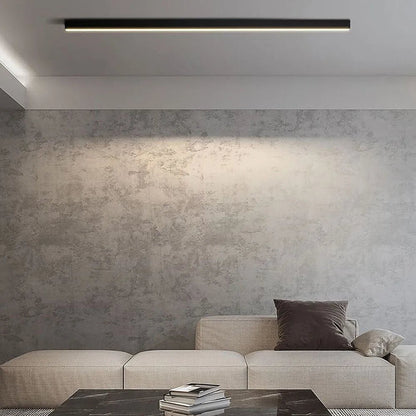 Modern Linear LED Pendant Flush Mount Light Slim Bar Detail