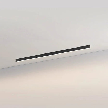 Modern Linear LED Pendant Flush Mount Light Slim Bar Front