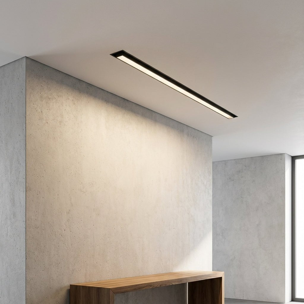 Modern Linear LED Pendant Flush Mount Light Slim Bar Hero