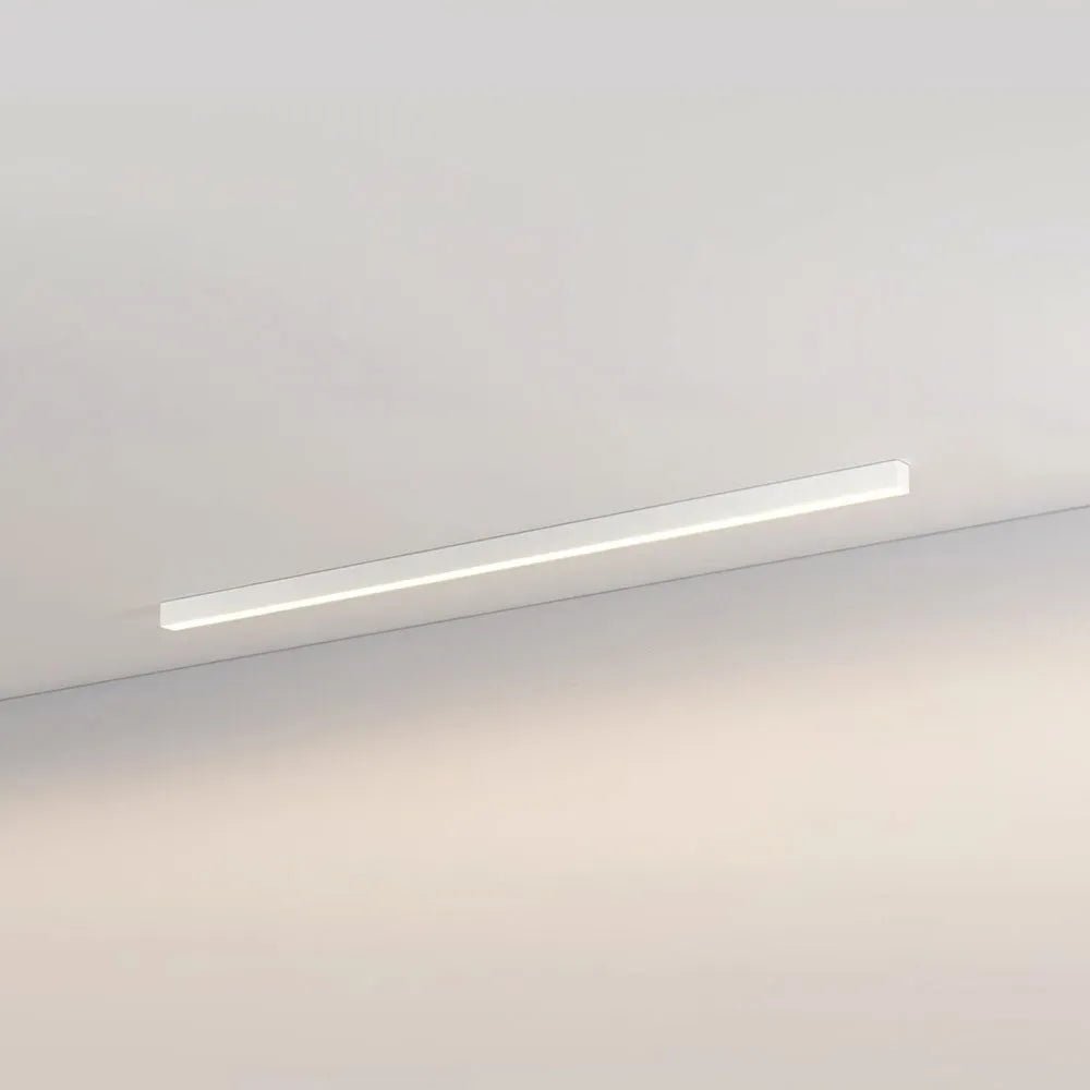 Modern Linear LED Pendant Flush Mount Light Slim Bar View 13