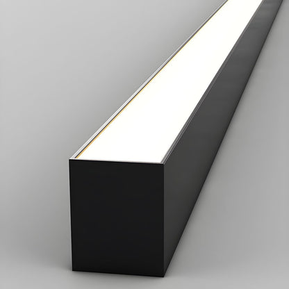 Modern Linear LED Pendant Flush Mount Light Slim Bar View 20