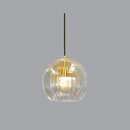 Modern Metal Glass Kitchen Pendant Light Double Globe View 14