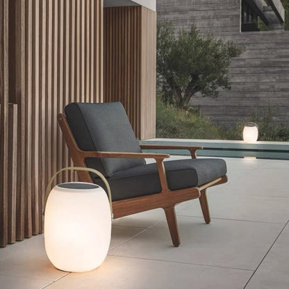 Modern PE Basket Solar LED Outdoor Portable Light View 12