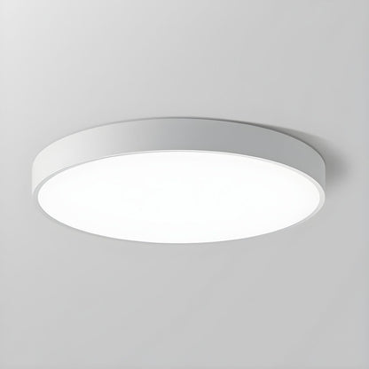 Modern Round LED Flush Ceiling Light Flat Disk Angle