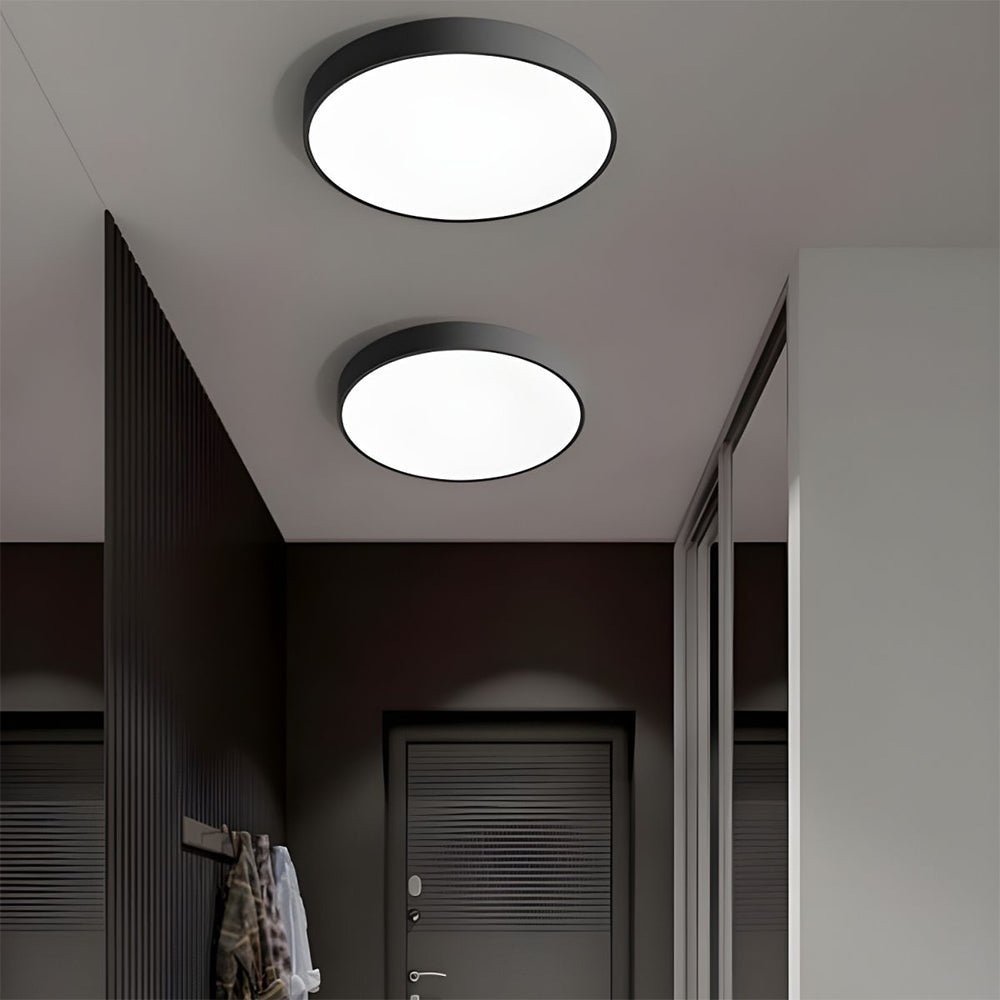Modern Round LED Flush Ceiling Light Flat Disk Hero