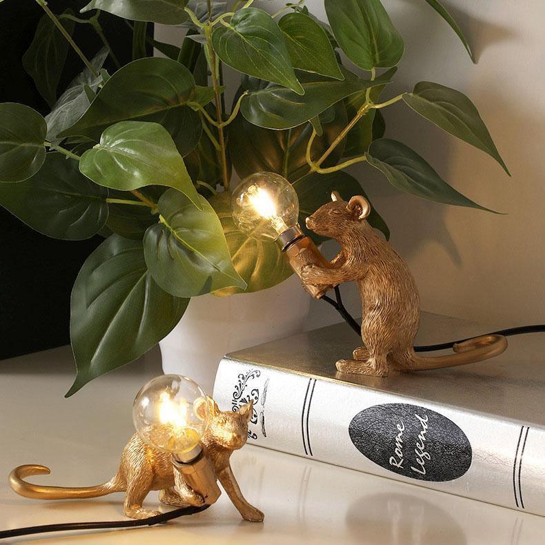 Playful Table Lamp in Unique Mouse Design | Creative Decoration Lighting for Home