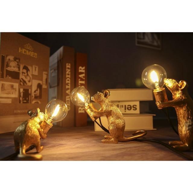 Playful Table Lamp in Unique Mouse Design | Creative Decoration Lighting for Home