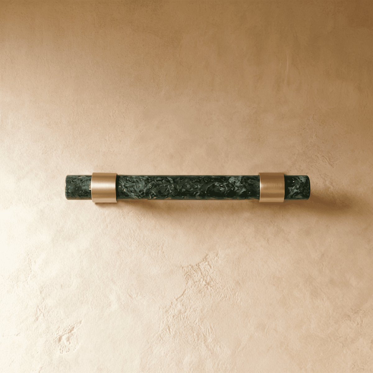 Natural Marble Cabinet Knob Pull Bar Cylindrical Back