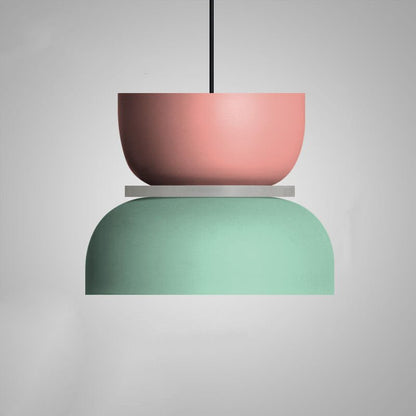 Nordic Macaron LED Pendant Light - Colourful Angle