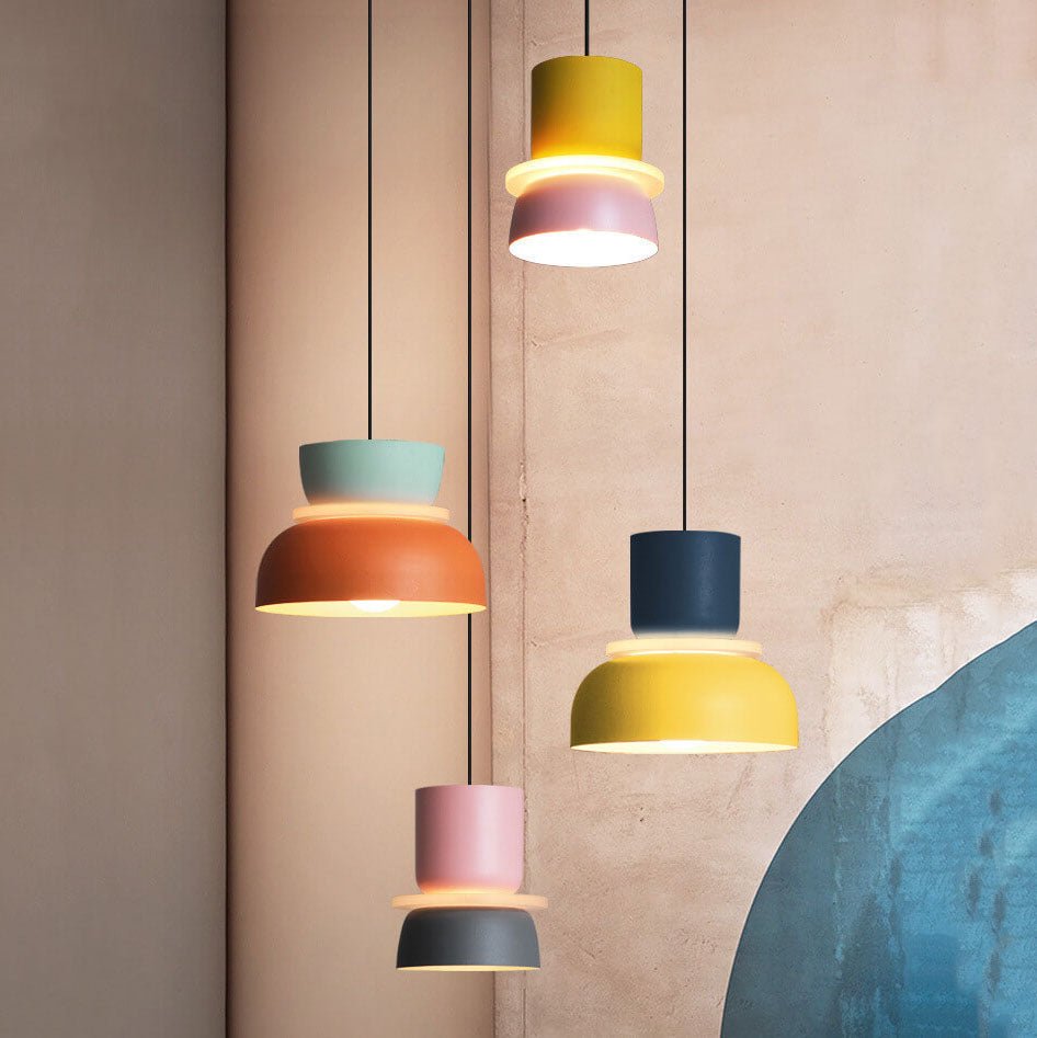 Nordic Macaron LED Pendant Light - Colourful Detail