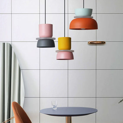 Nordic Macaron LED Pendant Light - Colourful View 16