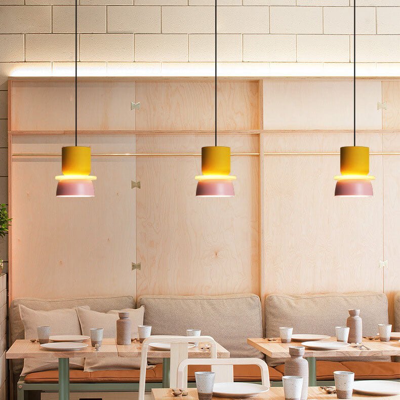 Nordic Macaron LED Pendant Light - Colourful View 18