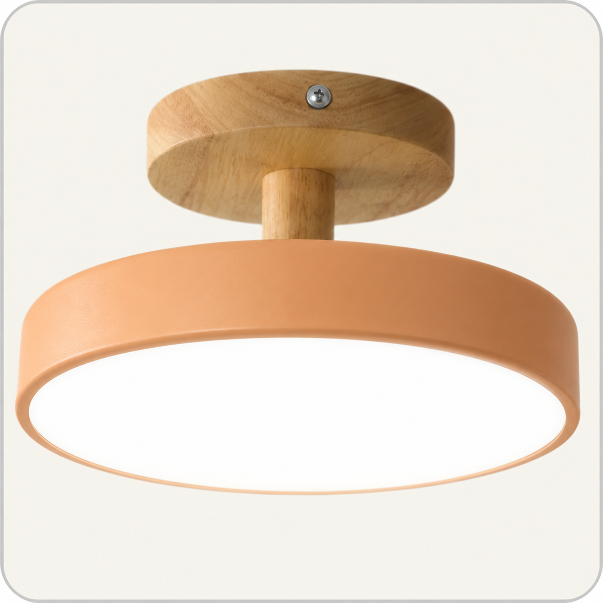 Modern Iron Ceiling Light Round Drum Shade