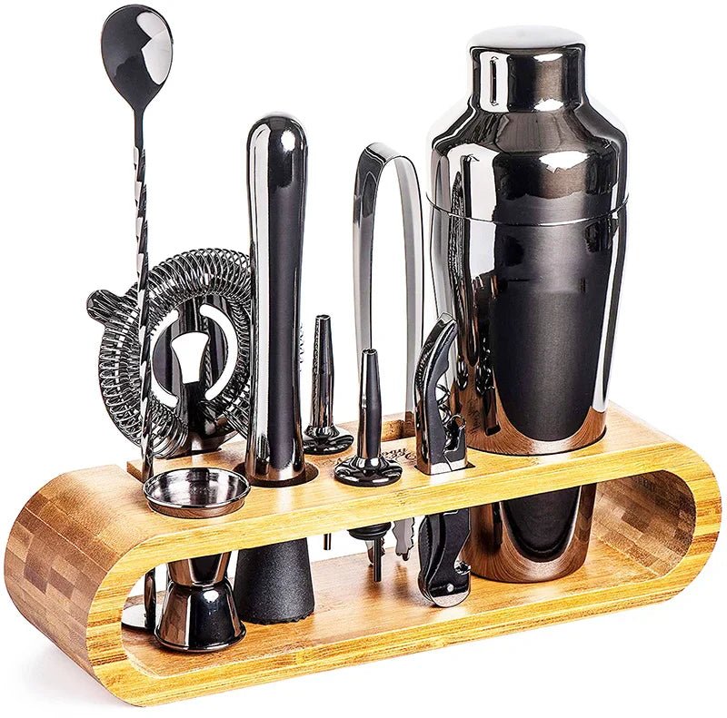 Professional Stainless Steel Cocktail Set Arch Stand Full