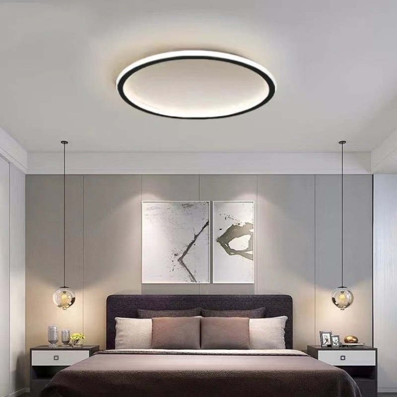 Quasso Flush Mount Ceiling Light Modern LED Round Side