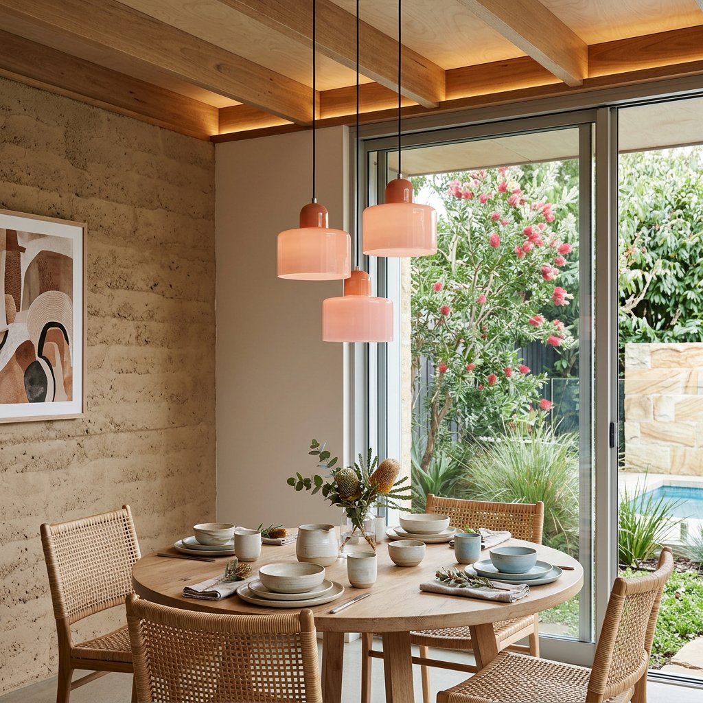 Retro Glass Pendant Light Cylinder Dome Shade View 48
