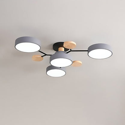 Scandinavian Branch LED Ceiling Light - Dimmable Back