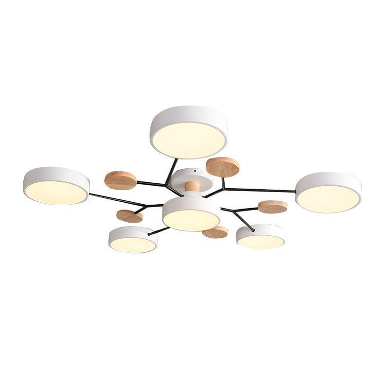Scandinavian LED Semi-Flush Ceiling Light Branch Molecule View 22