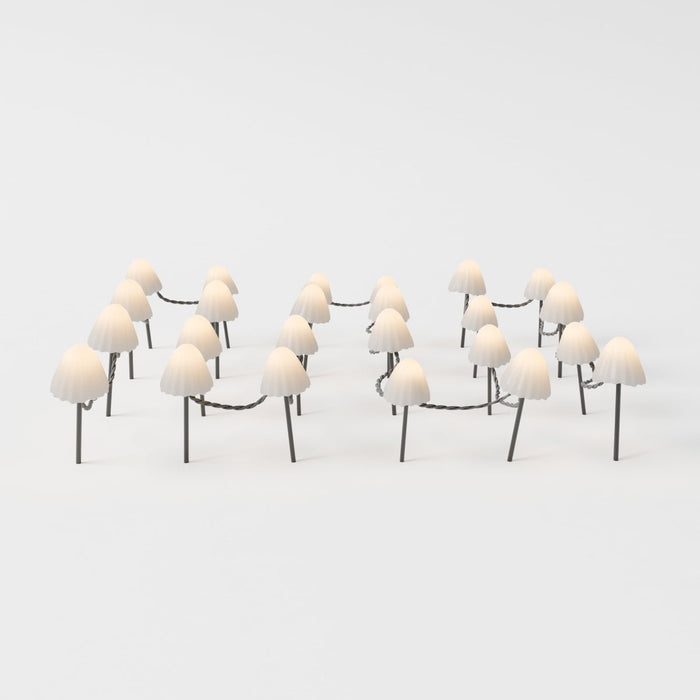 Solar Mushroom Outdoor Garden Lamp Warm White LED Front