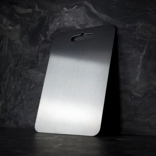 Titanium Antibacterial Chopping Board Handle Cutout Detail