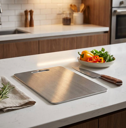 Titanium Antibacterial Chopping Board Handle Cutout Hero